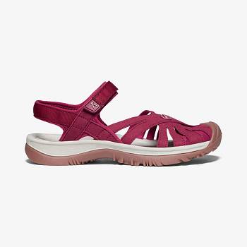 KEEN Rose - Bordove Sandale Damske, KEEN411